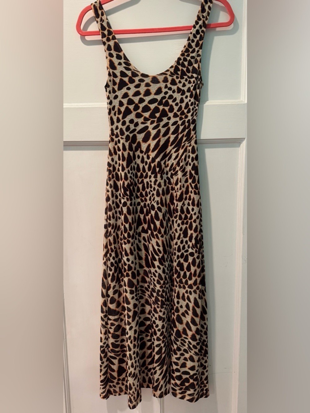 Topshop Animal Print Tank Maxi Dress